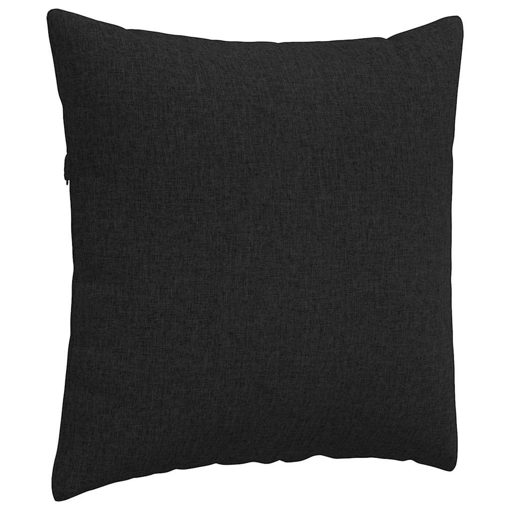 Sofa Cushions 2 Pcs Black 60 X 60 Cm Fabric