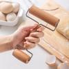 Rolling Pin Wooden Baking Utensil Single Wheel Double Handle Rolling Pin Hand Solid Wood Rolling Pin Roller Noodle Rolling Stick