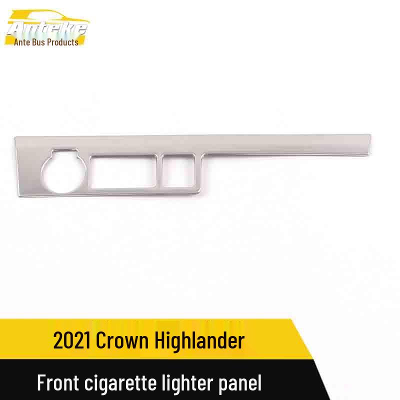 Front Row & Center Console Cigarette Lighter Decorative Sticker for 21 Crown Highlander