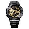 CASIO G STEEL Collection Dual Display Disk Quartz Movement Stainless Steel Strap Watch Men's Watches GM-110BD-1A9