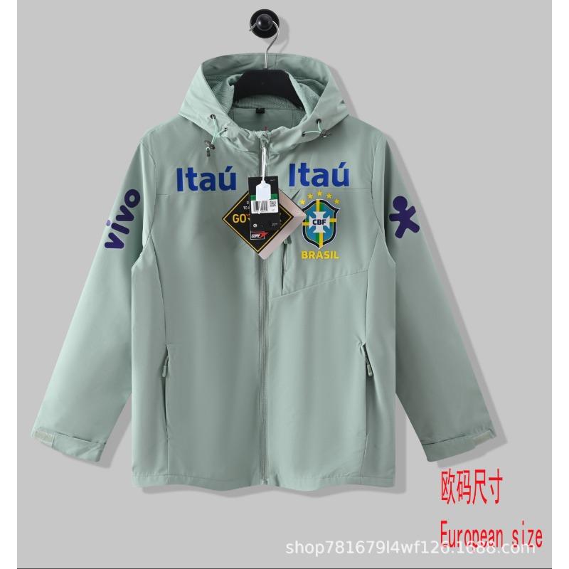 New Real Madrid Arsenal Jacket Men's and Women's Hooded Casual Jacket