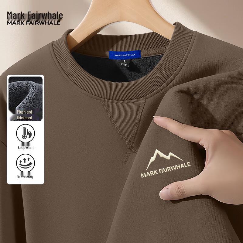 Mark Fairwhale Herren Locker Geschnittenes Fleecefutter Rundhals-Sweatshirt