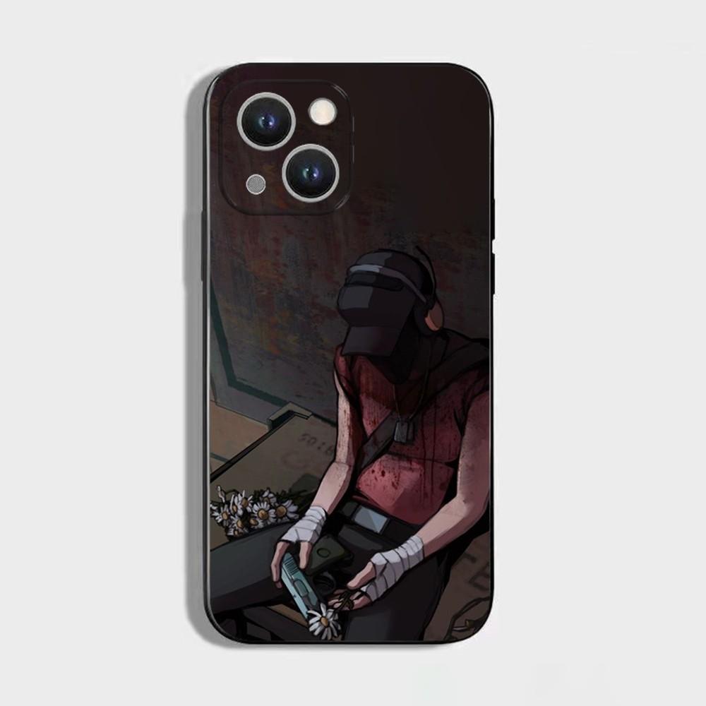 

Team F-Fortress 2 Game 1 Phone Case For iPhone 16 15 Plus 14 13 Pro Max 12 Mini 11 X XS XR 7 8 8Plus Black Soft Phone Coque iPhone16