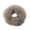 Celebrity-Inspired Rabbit Fur Knitted Scarf and Plush Hat Set for Women - Autumn/Winter Trend