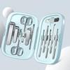 Qisu 12-Piece Portable Stainless Steel Manicure Set