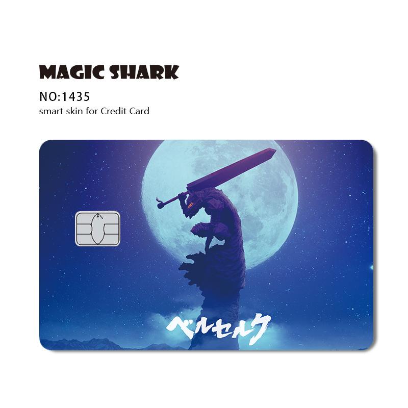 100% Nieuwe Mode Cartoon Eend Hond Konijn Anime Meme Cover Sticker Film Skin voor Bank Debet Creditcard (as the picture,Large Chip)