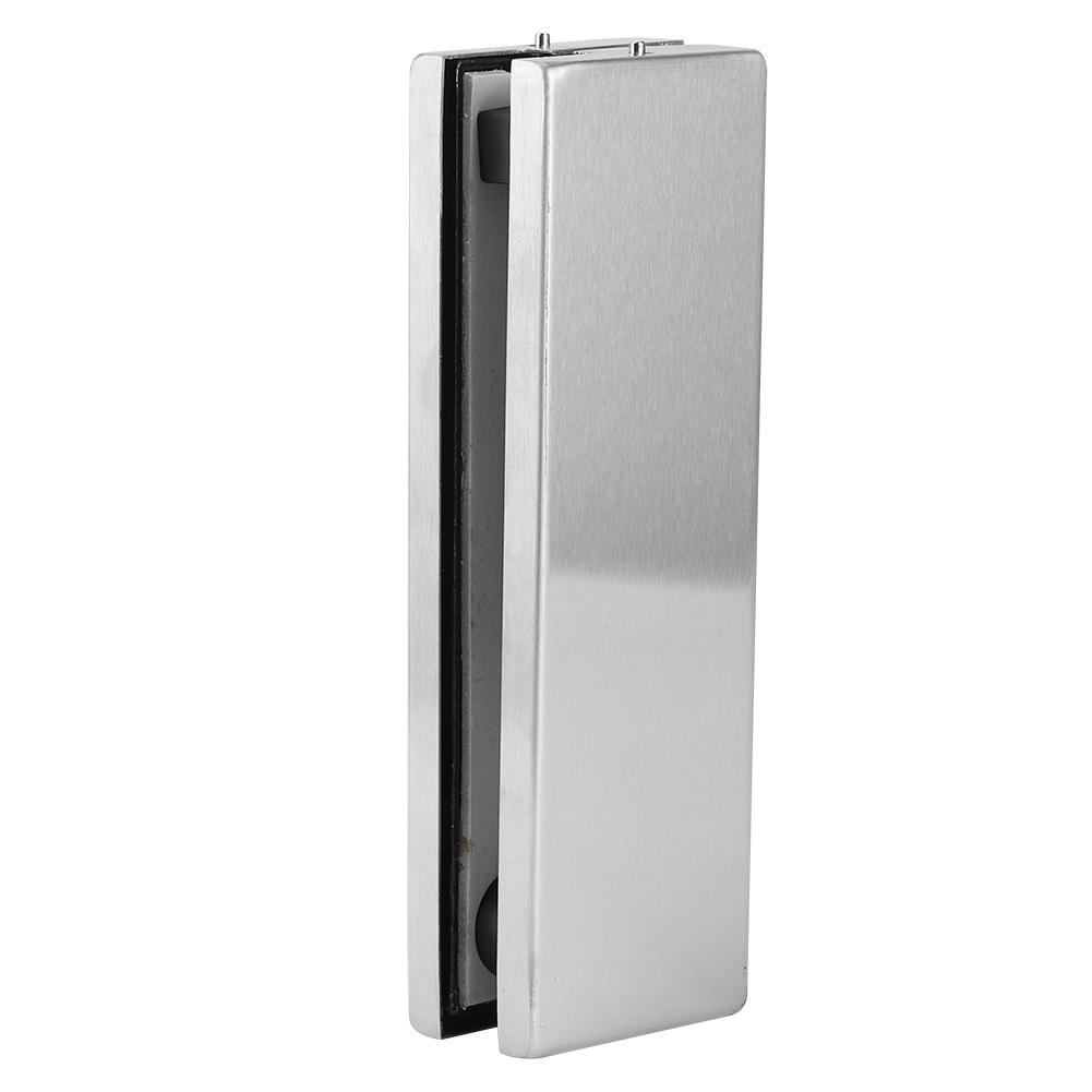 Frameless Glass Door Floor Lock Steel Rotating Bottom Clamp Security Door Closer Spring