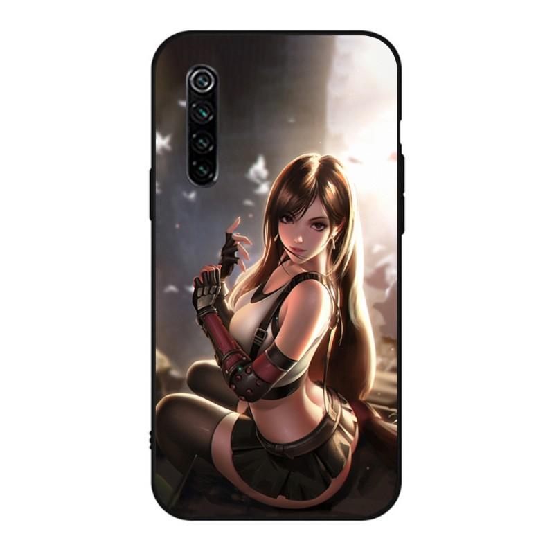 

Милый чехол Tifa Lockhart Final для телефона Realme GT 2 9i 8i 7i Pro X50 X2 C35 C21 C20 C11 C3 Мягкий черный чехол для телефона Realme C3