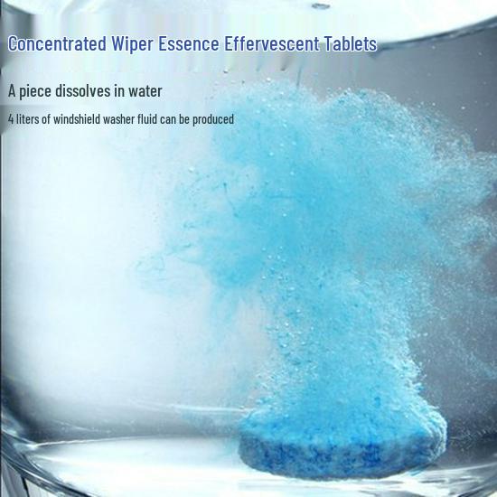 Car Glass Wiper Effervescent Tablets - Concentrated Decontaminating Wiper Fluid