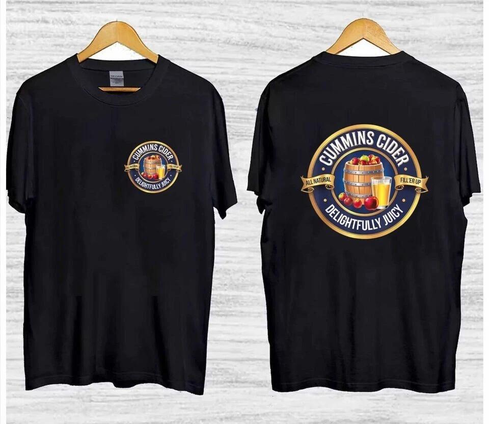 

Haul Cummins Cider Funny T-Shirt, Cummins Cider 2 Side Black TShirt S