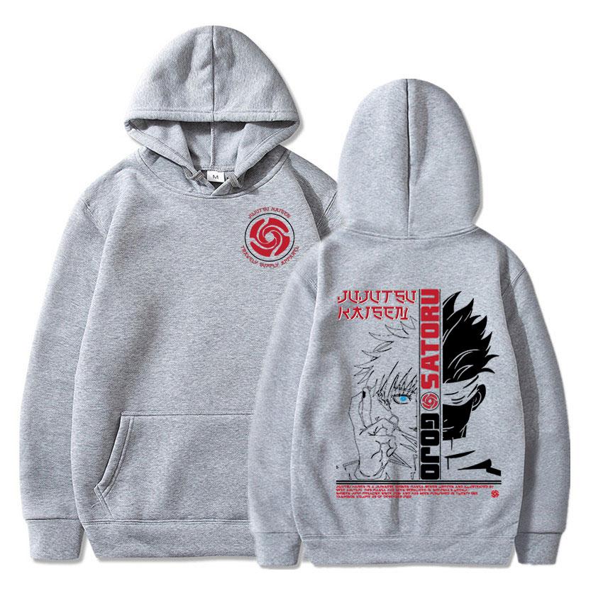 Funny Japan Anime Jujutsu Kaisen Graphic Hoodies Vintage Oversized Hooded Hip Hop Long Sleeves Hoodie Men Women Clothes