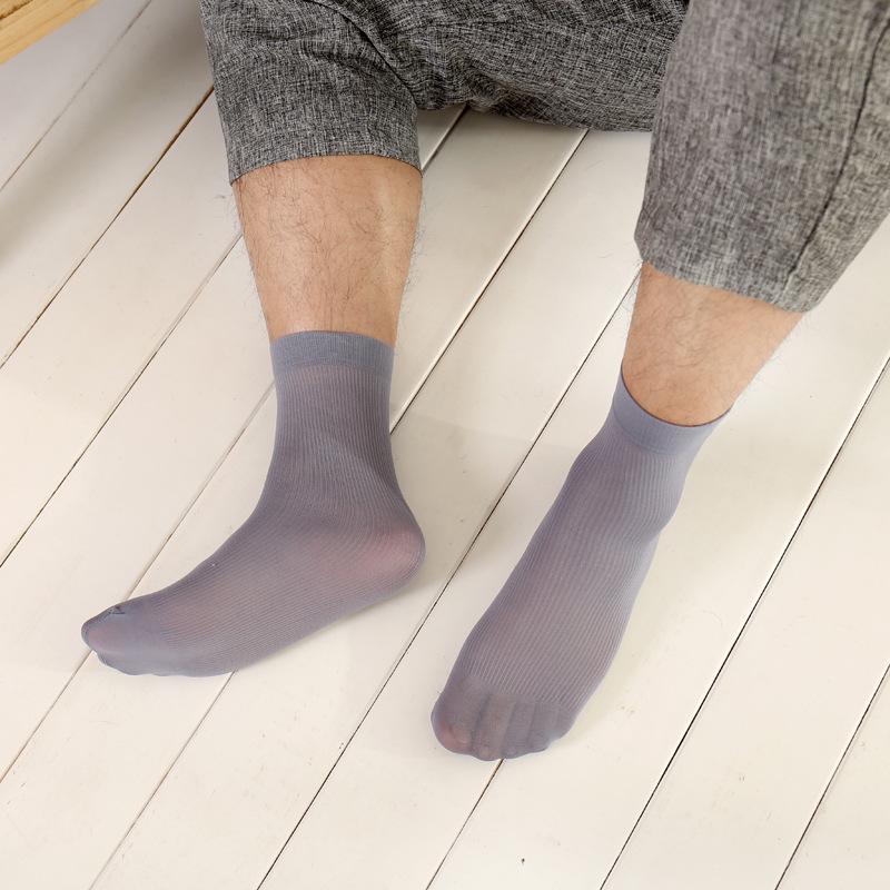 10 Pairs of Men's Summer Ultra-thin Socks Breathable Comfortable and Soft Stockings