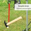 ZISIZ Outdoor Camping Hammer with Nail Puller