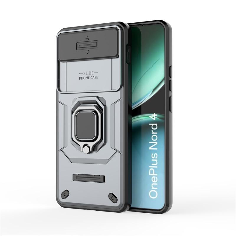 For OnePlus Nord 4 Case Slide Camera Len Cases For OnePlus Nord 4 Cover Shockproof Armor PC TPU Phone Cover For OnePlus Nord 4