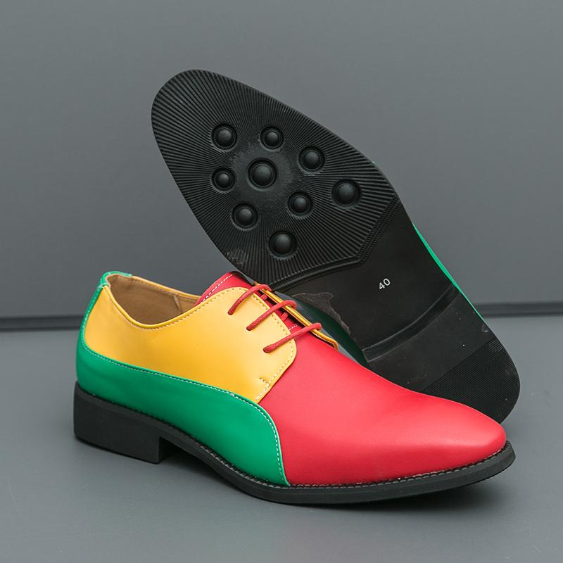 

Модный бизнес Модные туфли дерби Мужские Повседневные Удобные Брендовые Маленькие Кожаные Туфли Мужские На шнуровке Деловые Офисные Туфли для платья Размер 38-46 38 зелёный