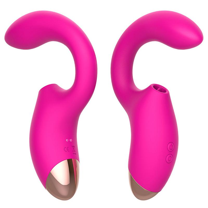 Clitoral Sucking Vibrator 3 In1G Spot Clit Dildo Vibrators Waterproof Rechargeable Clitoris Stimulator with 10 Suction Vibration