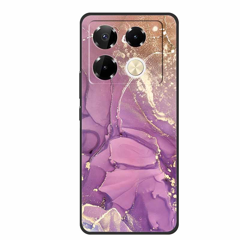 For Infinix Note 40 Pro 5G Case TPU Soft Silicone Cover Phone Cases for Infinix Note 40 40pro 4G Flowers Lovely Coque Fundas