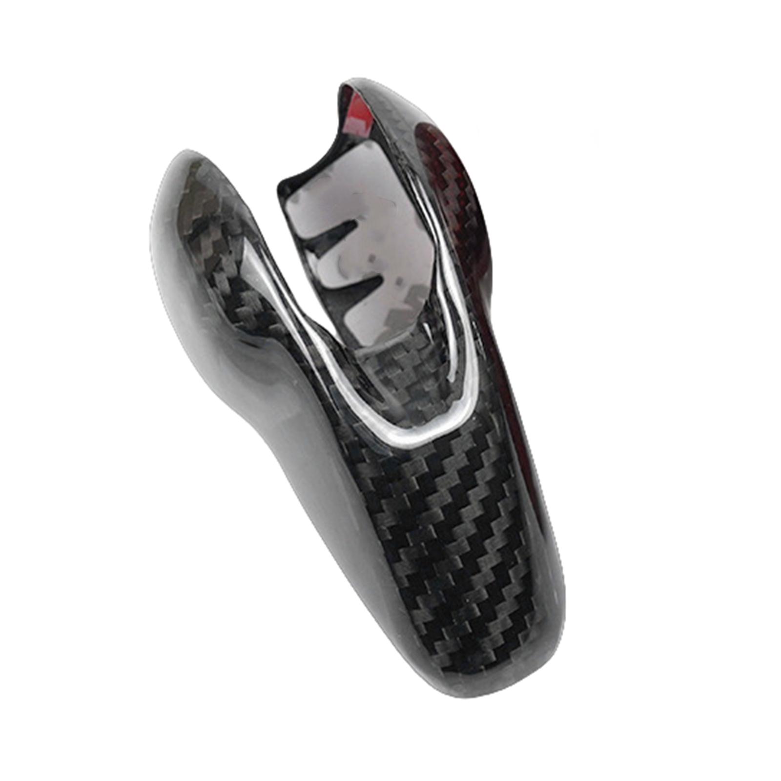 

Interior Carbon Fiber Shifter Head Gear Shift Knob Cover Trim Collar Cap For Porsche Panamera 970 Macan 718 911 Boxster Cayman чёрный