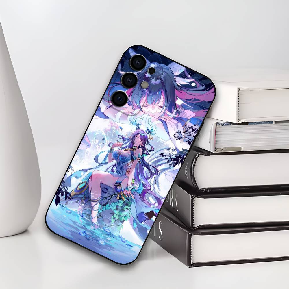 C-Columbina G-Genshin I-Impact Phone Case For Samsung S25,S24,S21,S22,S23,S30,Ultra,S20,Plus,Soft Silicone Black Cover