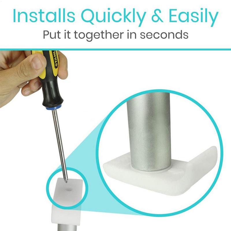 Walker Skis Senior Walking Frame Feet Mat Heavy Duty Walking Frame Foot Pad 2 Pieces For Leg Injury Seniors Elderly Use