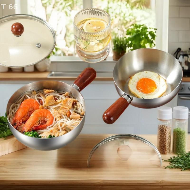 14cm Edelstahl Frühstücksschale, Obstsalatschale, Joghurt- und Müslischale Walnussholz Einzelperson Kleiner Topf