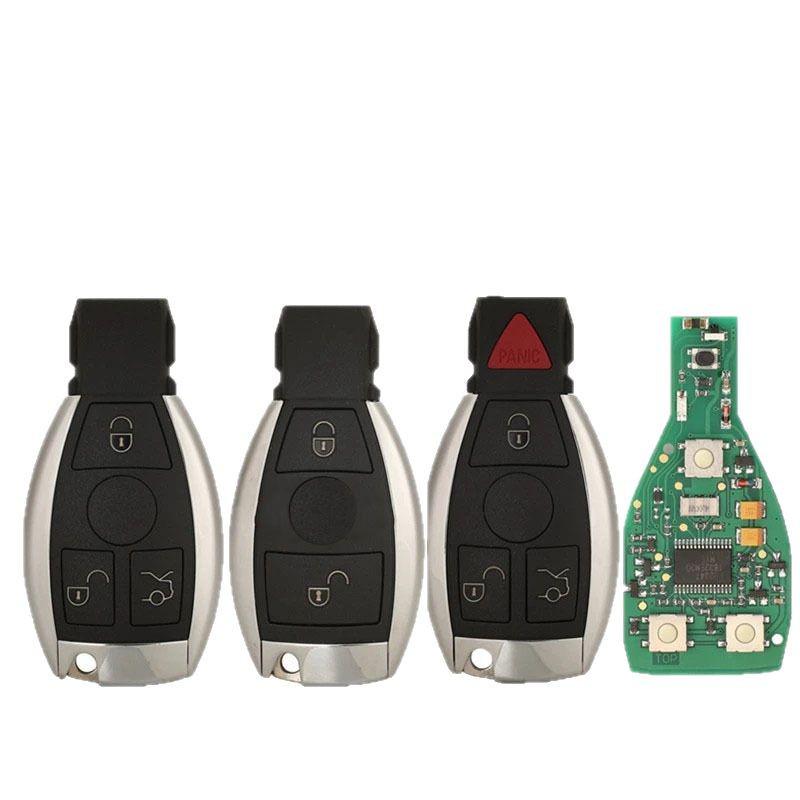 Compatible with Mercedes 2, 3, 4-Button BGA Remote Car Key 433 MHz.