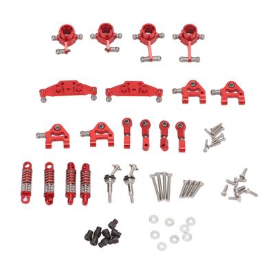 RC Auto Metall Upgrade Teile Set Stoßdämpfer CVD Antriebswelle Vorne Hinten Lenkbecher für WLtoys