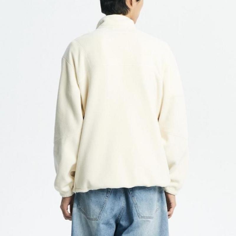 New Balance Short Wool Fleece Stainless Steel Zip Up Nbmdd42913 2