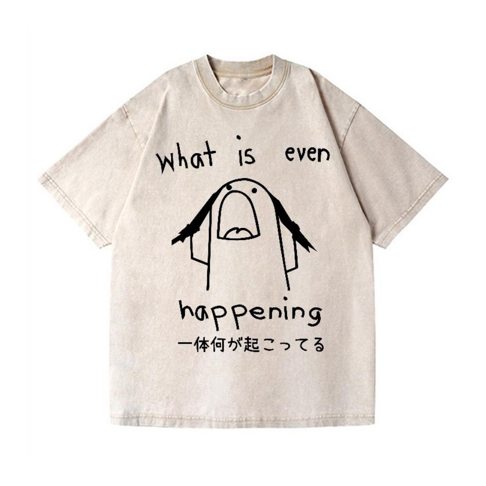 

Fashion Sports Abstract Printing T-shirts Harajuku Short Sleeve Funny Washed Aicd Tops Summer Holiday Chic Tunics Man 2XL
