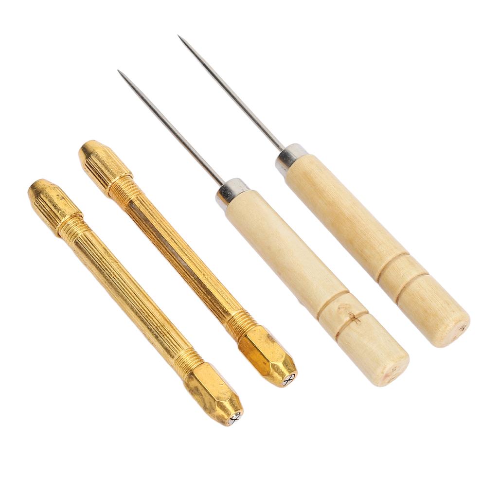2pcs Doll Hair Rooting Holders with 10pcs 0.6mm Needle DIY Doll Hair Reroot Making Tool with Awl