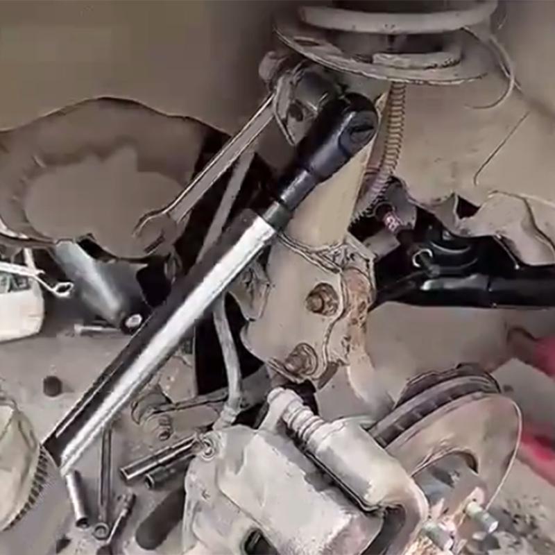 Ratcheting Wrench Spanner Kit 4 Adapters Corrosion Resistant Steel Ergonomic Grip Suitable For Mechanics And DIY Project