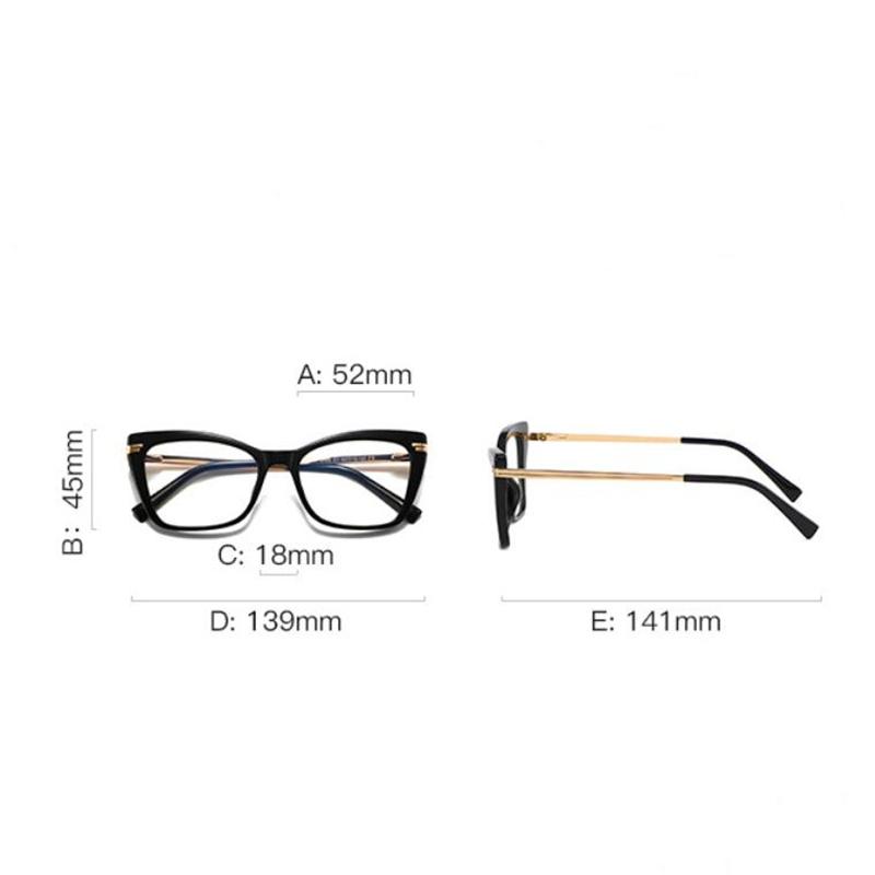 Blue Light Blocking Women Cat Eye Prescription Glasses For The Nearsighted  Student Myopes Lunettes 0 -0.5 -0.75 To -6.0