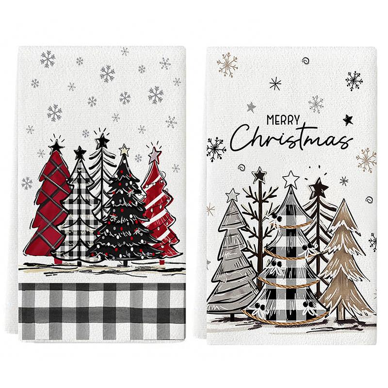 Christmas Decorations Christmas Gifts Ultra-fine Fiber Handkerchiefs Hand Towels Highly Absorbent Towels Practical 40*60cm