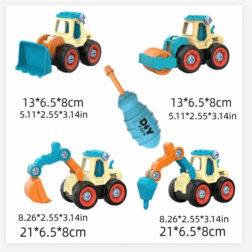 Children Gits Nut Assembly Puzzle Toy Removable Engineering Vehicle  Children's Toy