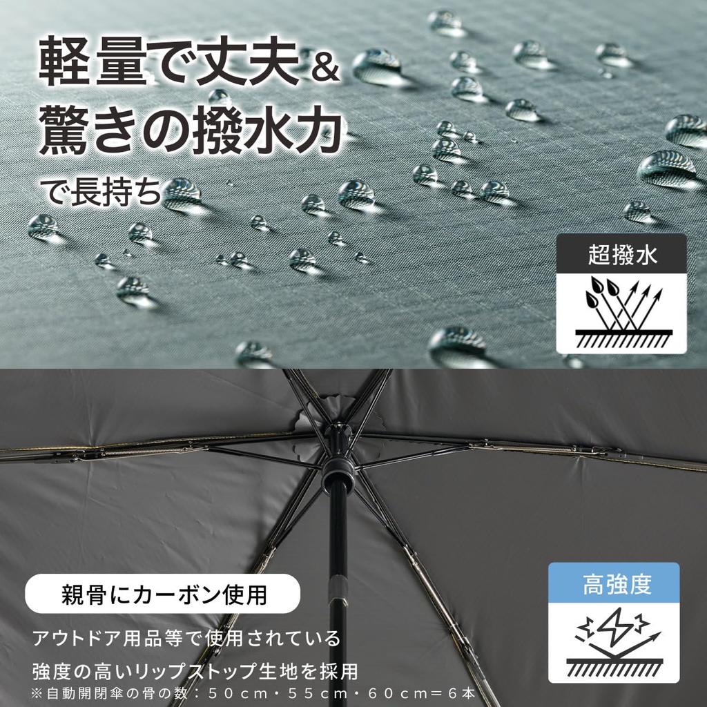 A Offers an Automatic Opening and Closing a UV and Carbon Fiber This 60cm Umbrella Is Perfect for Both Men and Weer, 100-year-old Company, Mechanism,