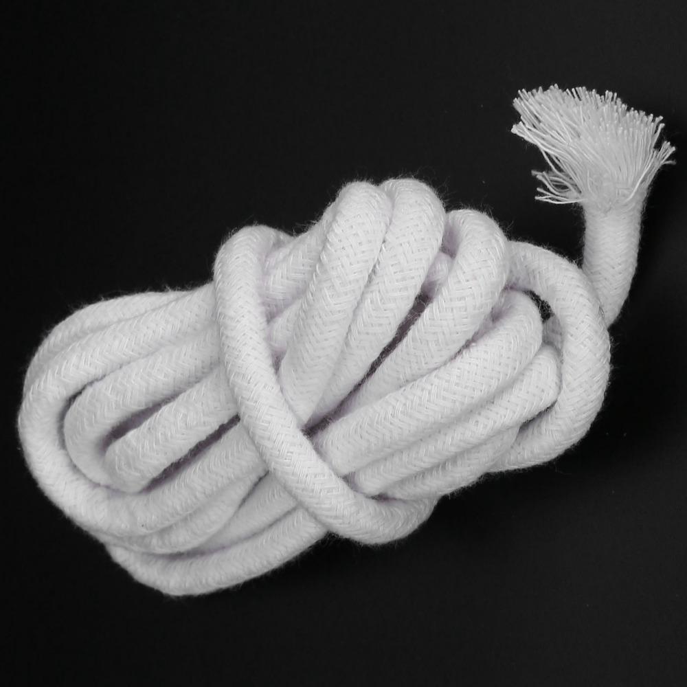 8mm Width Round Braid Wick Cotton Natural Candle Wick Functional Oil Lamp Wick  Home Candle Craft