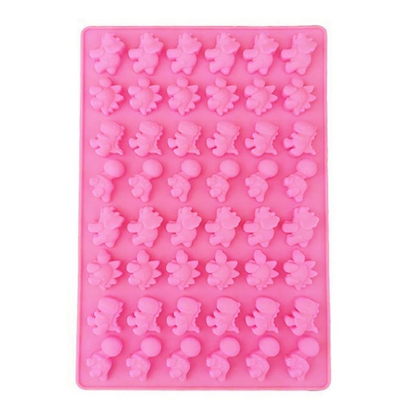 

48 отверстий, полости динозавра, мягкий шоколад, силиконовая форма для лотка для кубиков льда, форма для конфет