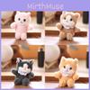 Realistic Cute Cat Plush Keychain With Ultra Soft Pp Cotton Bag Gift Charm