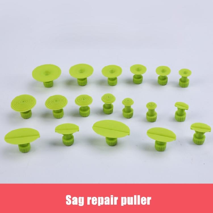 18Pcs Green Dent Pull Tabs Car Body Restoration Tool Suitable For Various Vehicle Parts Dent Size Professional Home Use