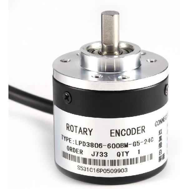 Sattie 600P / R 5V-24V Rotary Encoder, 6mm Shaft, AB 2-Phase, Incremental Encoder for Speed, Angle & Acceleration Measurement