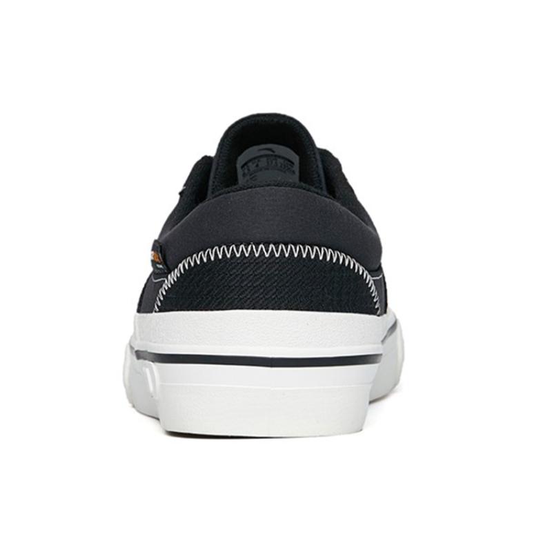 Anta Qian Xing Wear-Resistant Low-Top Skateboard Shoes Women's Black White Lace-Up Version Sneakers 122228015-2