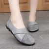 Women's Shoes Casual Shoes Women's Singles Mom's Shoes Low Cut Comfortable Velcro Loafers Bean Shoes