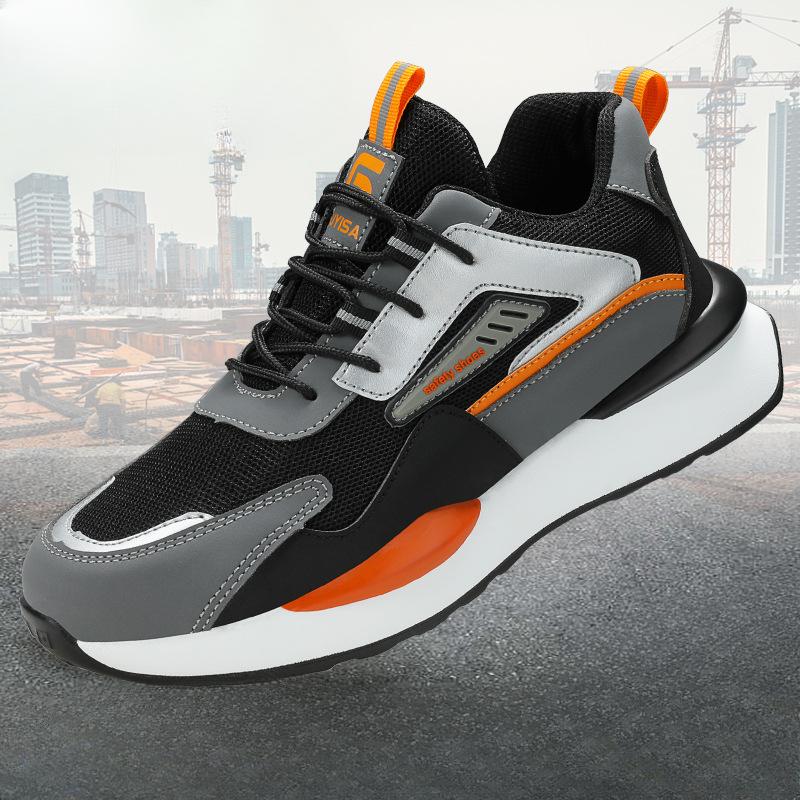 Labor Insurance Shoes Men's Four-season Anti-smash and Anti-piercing Lightweight Steel Bag Head Work Shoes