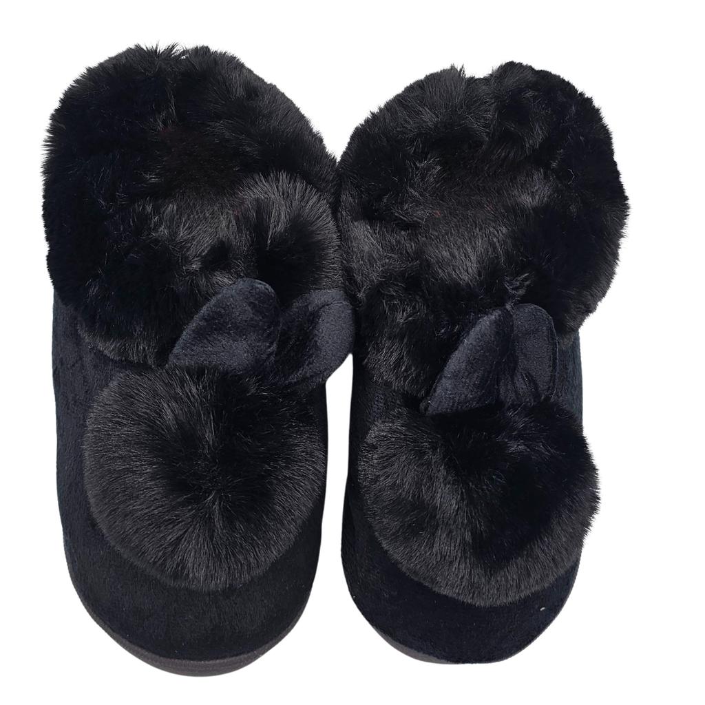 Winter Home Slippers With Ears Children Women's Warm Slippers S.38-39
