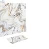 3D Waterproof Mildew-Proof No-Drill Shower Curtain Set for Bathroom 