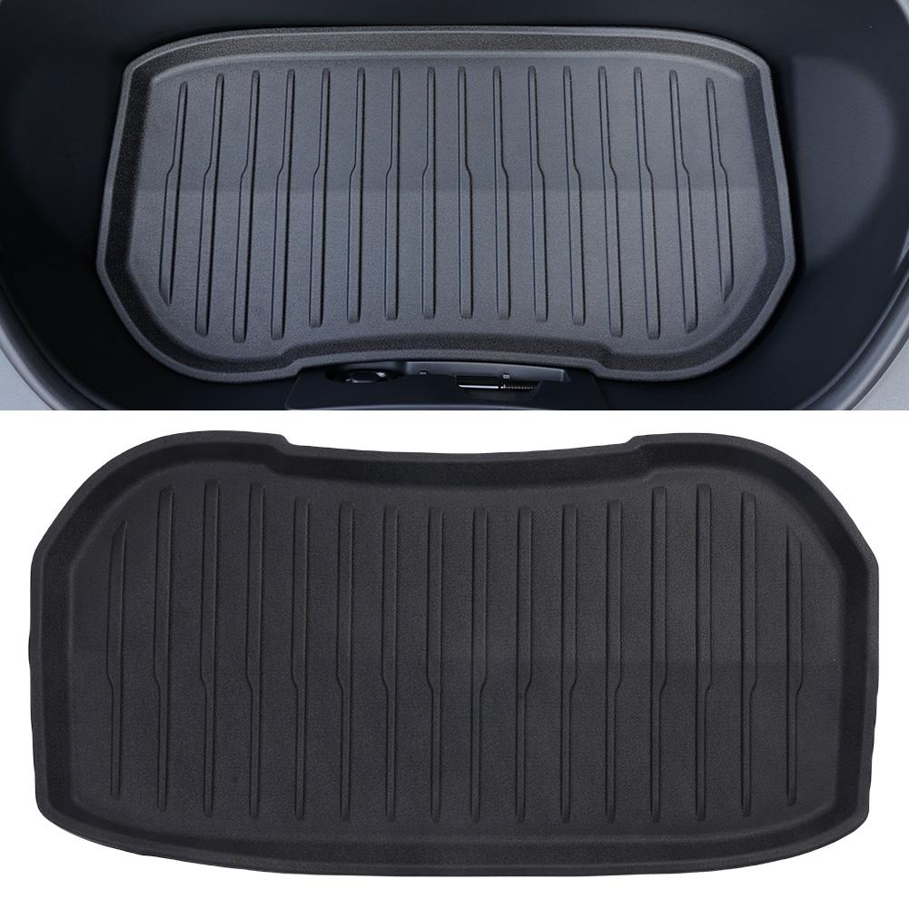 Car Front Rear Trunk Mats Car Accessories TPE Pad Front Rear Mat Trunk Mats TPE Front Rear Storage Box Pad for Tesla Model 3 24