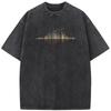 Classic Sound short-sleeve Men's and women's high-quality water-wash distressed old-fashioned retro casual graphic t shirts