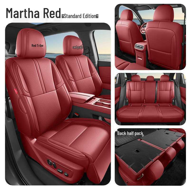 Red Flag HS6 PHEV All-Season Leather Seat Covers - Full Coverage Universal Fit Note: Model Year Configuration