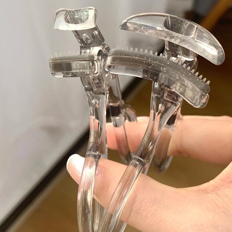 Frameless Wide-Angle Eyelash Curler with Comb, Long-Lasting Curl for Beginners