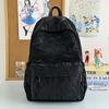 Schoolbag Travel Backpack Women's 1011 New Summer Fashion Casual Large Capacity School Bag College Student Lightweight Handbag